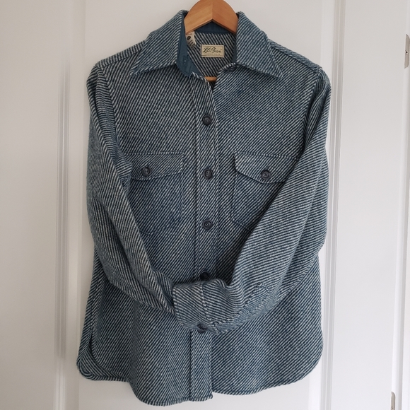 L.L. Bean Vintage Wool Up Shirt Shacket Size 12 - Picture 7 of 7